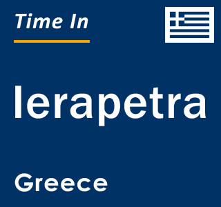 Current local time in Ierapetra, Greece