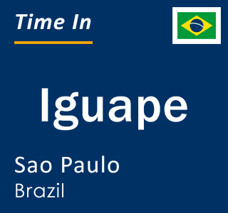 Current local time in Iguape, Sao Paulo, Brazil