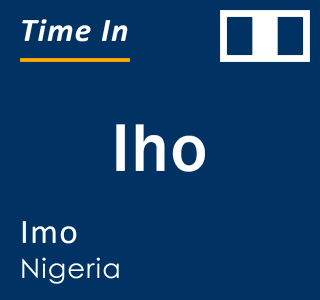 Current local time in Iho, Imo, Nigeria
