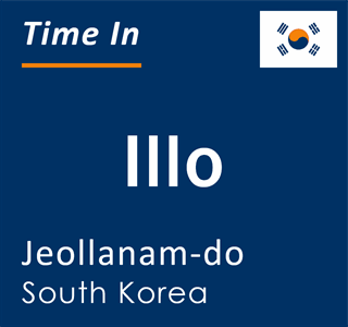Current local time in Illo, Jeollanam-do, South Korea