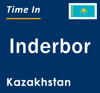 Current local time in Inderbor, Kazakhstan