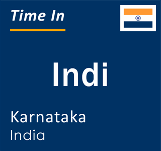 Current local time in Indi, Karnataka, India