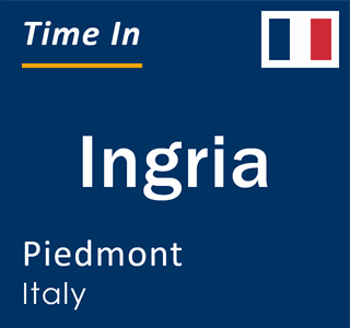 Current local time in Ingria, Piedmont, Italy