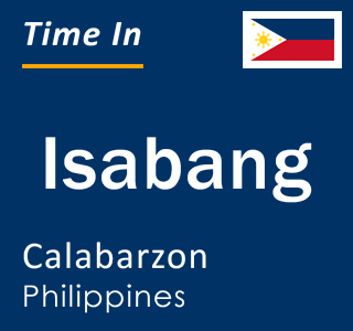 Current local time in Isabang, Calabarzon, Philippines