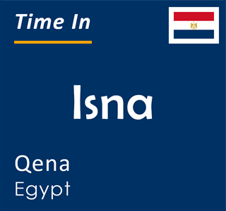 Current time in Isna, Qena, Egypt