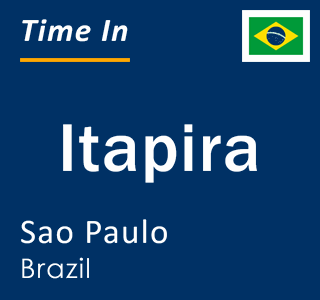 Current local time in Itapira, Sao Paulo, Brazil