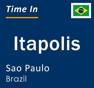 Current local time in Itapolis, Sao Paulo, Brazil