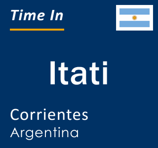 Current local time in Itati, Corrientes, Argentina