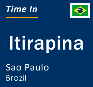 Current local time in Itirapina, Sao Paulo, Brazil