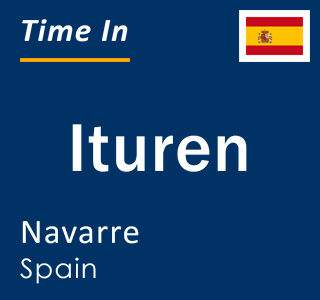 Current local time in Ituren, Navarre, Spain