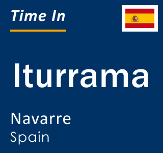 Current local time in Iturrama, Navarre, Spain