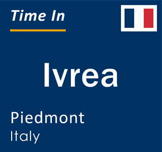 Current local time in Ivrea, Piedmont, Italy