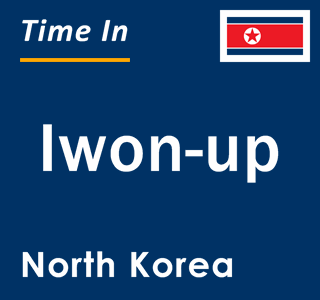 Current local time in Iwon-up, North Korea