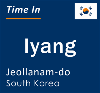 Current local time in Iyang, Jeollanam-do, South Korea