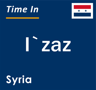 Current time in I`zaz, Syria