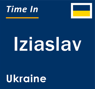 Current local time in Iziaslav, Ukraine