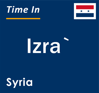 Current local time in Izra`, Syria