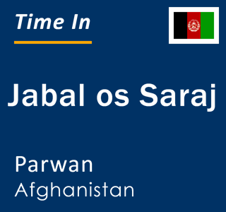 Current local time in Jabal os Saraj, Parwan, Afghanistan