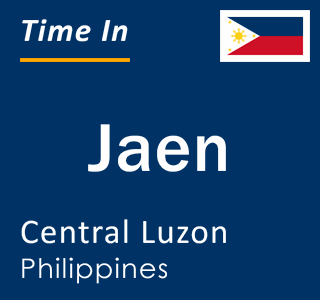 Current local time in Jaen, Central Luzon, Philippines