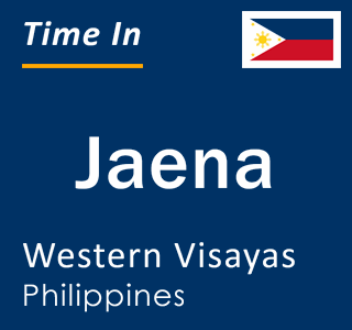 Current local time in Jaena, Western Visayas, Philippines