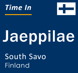 Current local time in Jaeppilae, South Savo, Finland
