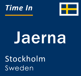 Current local time in Jaerna, Stockholm, Sweden