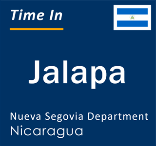 Current local time in Jalapa, Nueva Segovia Department, Nicaragua