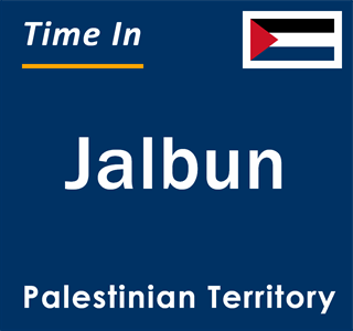 Current local time in Jalbun, Palestinian Territory