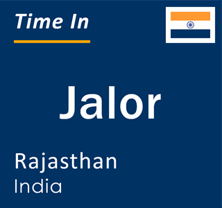 Current local time in Jalor, Rajasthan, India