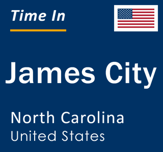 Current local time in James City, North Carolina, United States