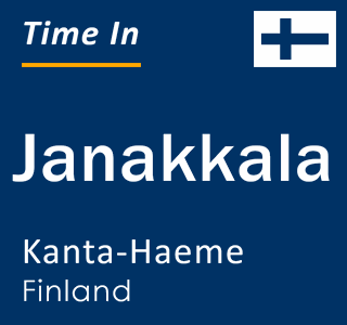 Current local time in Janakkala, Kanta-Haeme, Finland