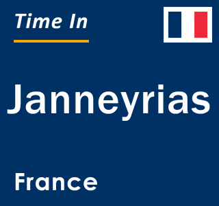 Current local time in Janneyrias, France