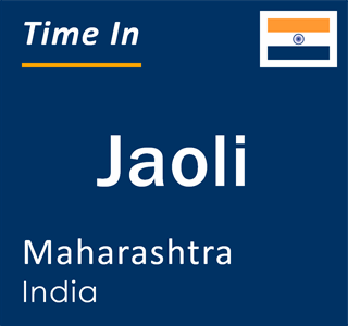 Current local time in Jaoli, Maharashtra, India