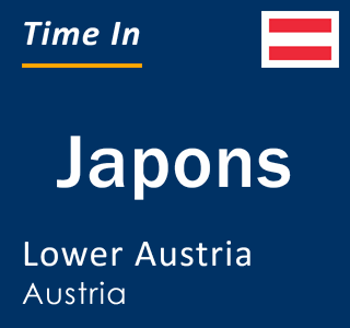 Current local time in Japons, Lower Austria, Austria