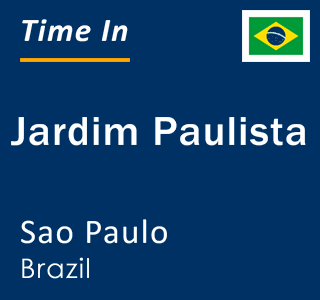 Current local time in Jardim Paulista, Sao Paulo, Brazil