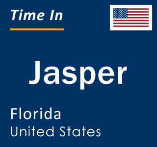 Current local time in Jasper, Florida, United States