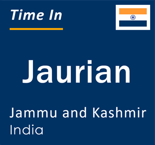Current local time in Jaurian, Jammu and Kashmir, India
