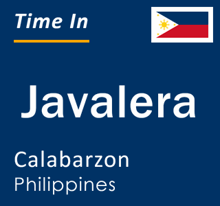 Current local time in Javalera, Calabarzon, Philippines