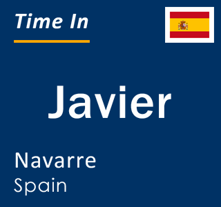 Current local time in Javier, Navarre, Spain