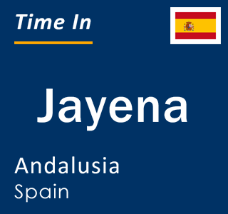 Current local time in Jayena, Andalusia, Spain