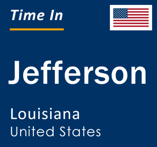 Current local time in Jefferson, Louisiana, United States