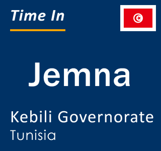 Current local time in Jemna, Kebili Governorate, Tunisia