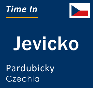 Current local time in Jevicko, Pardubicky, Czechia