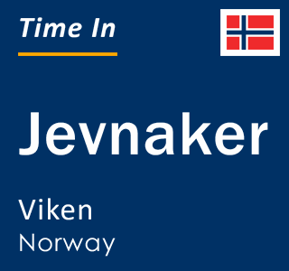 Current local time in Jevnaker, Viken, Norway