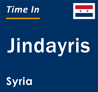 Current local time in Jindayris, Syria