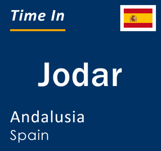 Current local time in Jodar, Andalusia, Spain