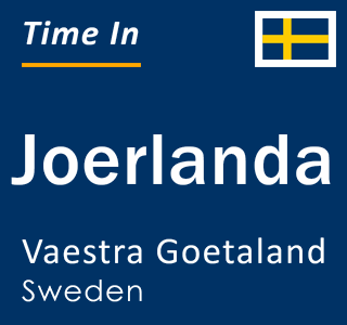 Current local time in Joerlanda, Vaestra Goetaland, Sweden
