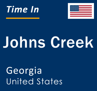 Current time in Johns Creek, Georgia, United States