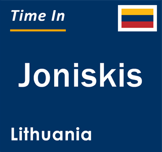 Current local time in Joniskis, Lithuania