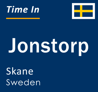 Current local time in Jonstorp, Skane, Sweden